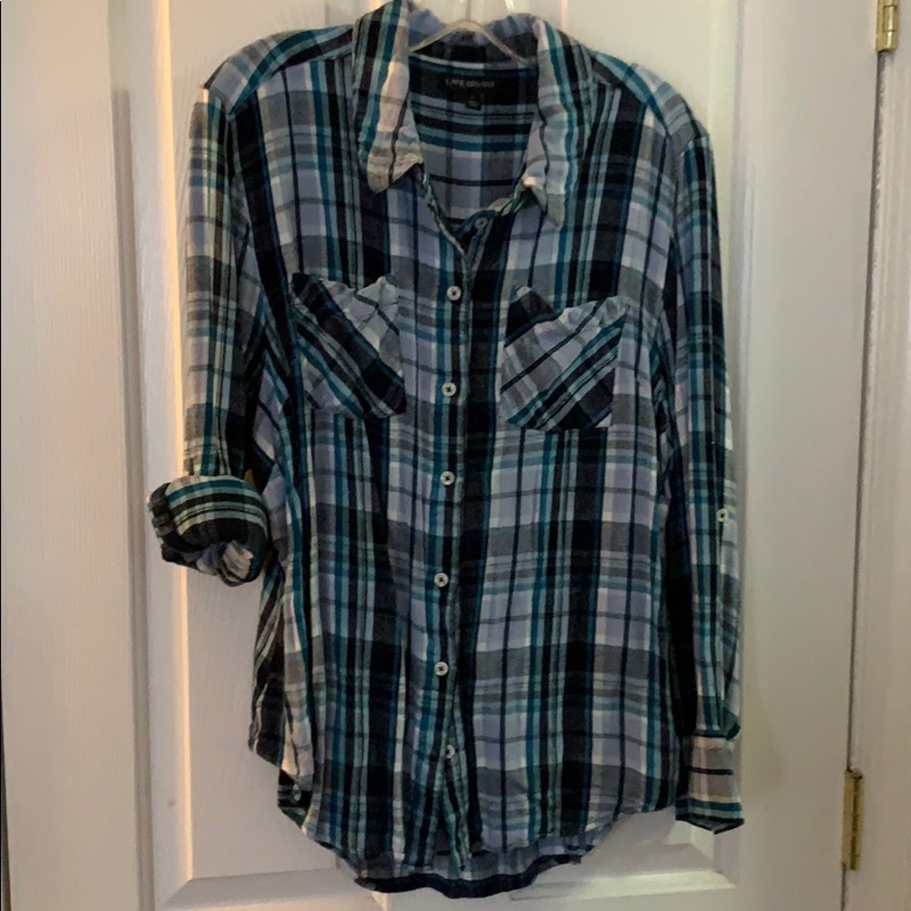 Lane Bryant soft flannel button up